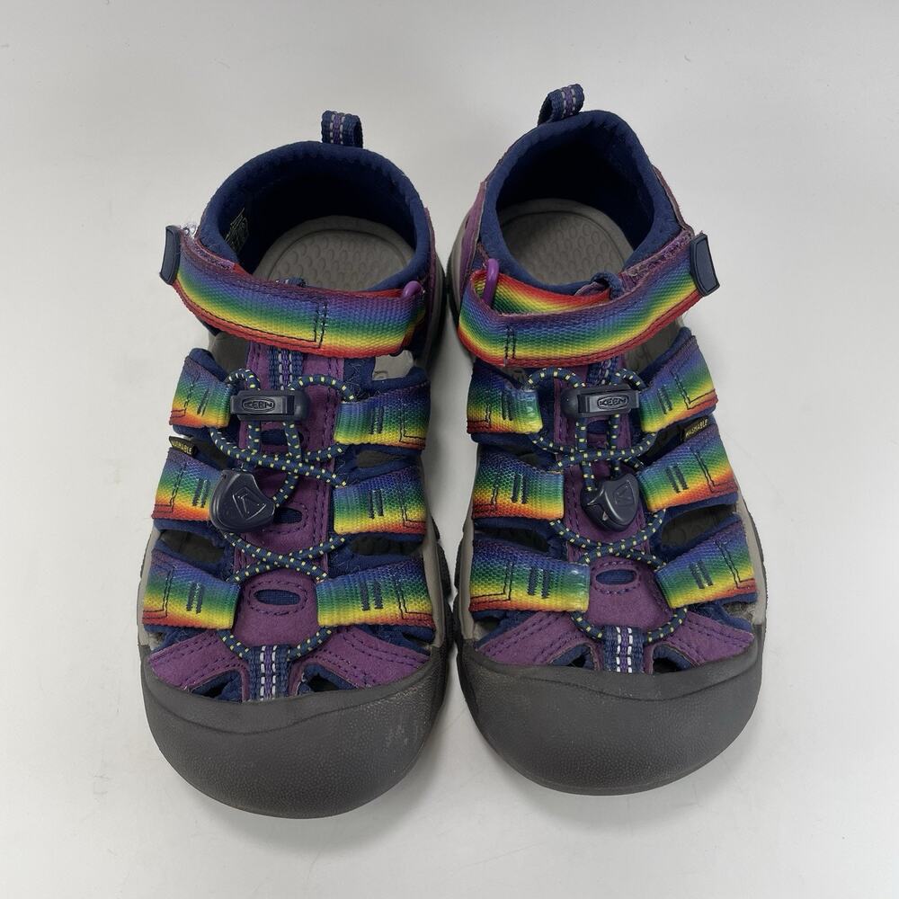 KEEN Newport H2 Kids Sandals Size 1 US Purple Rainbow Tie Dye Water Shoes - Picture 9 of 9